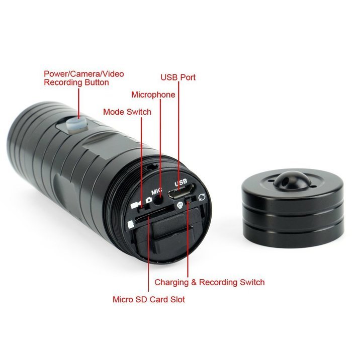 TEKMAGIC 8GB 1920 x 1080P HD Waterproof Sports Camera Mini Action DV Camcorder with Audio Video Recording Taking... N4