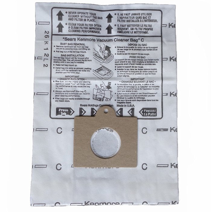 Genuine Kenmore C Vacuum Bags Replaces 5055 50558 50557 Panasonic C-5 (6) N3