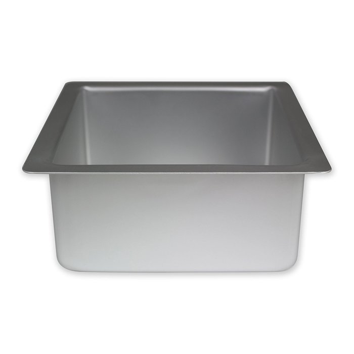 PME Square 8" x 8" x 3" Seamless Professional Aluminum Baking Pan, Silver N2
