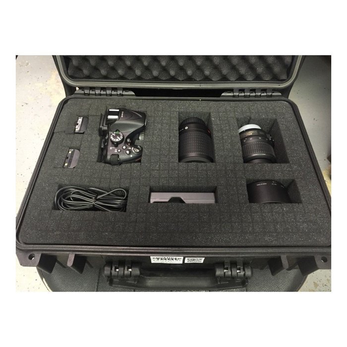 18" Weatherproof Hard Case For Gun DSLR Camera Lens with Pelican 1500 Pluck Foam N4