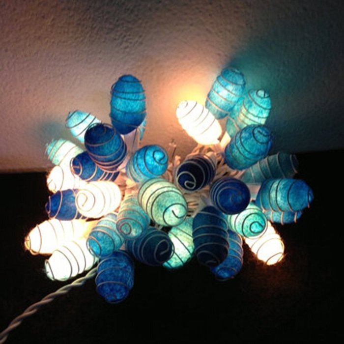 KAKA(TM) Tulip Led String Lights with Plug-in Light Decorate Patio Outdoor Christmas Party Warm White Light 220V...