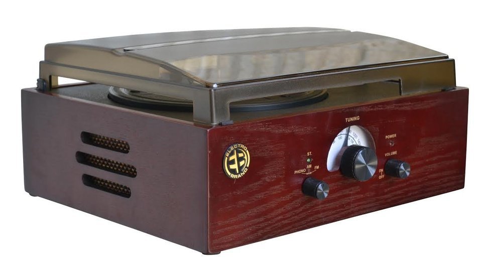 3-Speed Turntable, AM/FM Tuner Plus Record-To-PC in Rich Cherry Wood N2
