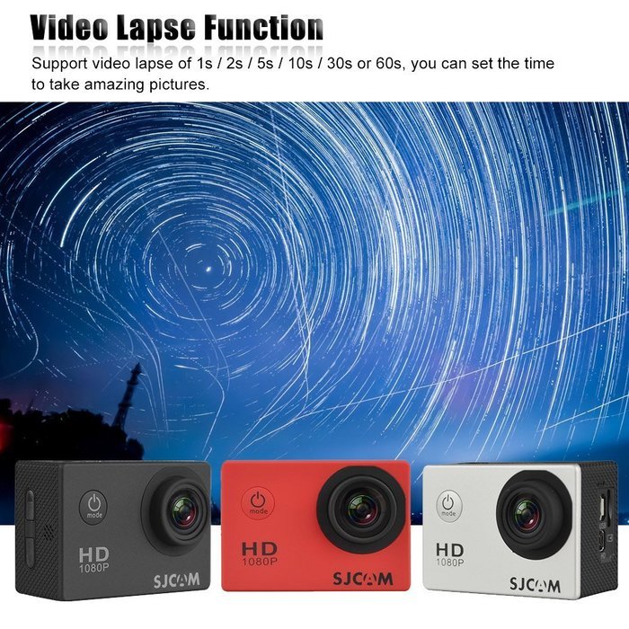 SJCAM SJ4000 2.0" LCD Screen 1080P 30fps Full HD 12MP Waterproof 30M NTK96650 Action Sports Helmet Camera DV 170... N30