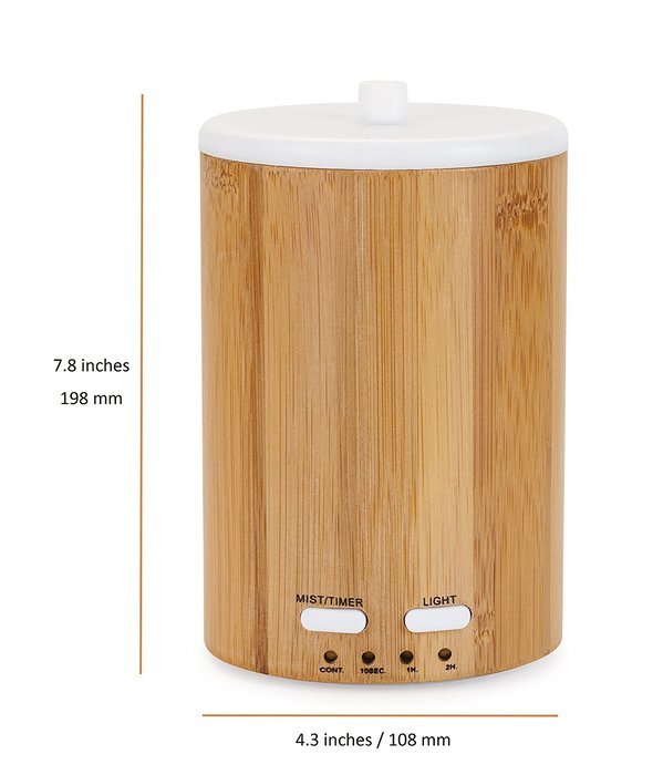 200ml Aromatherapy Essential Oil Diffuser,Ultrasonic Aroma Humidifier (Up to 8H Use, Mist Control, Waterless Auto... N3