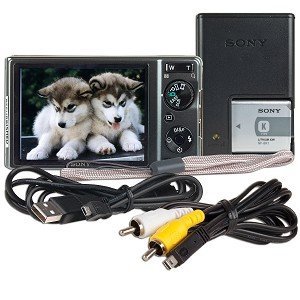Sony DSC-W370 Cyber-Shot 14.1 MP Digital Camera with 7x Optical Zoom (Black) N2