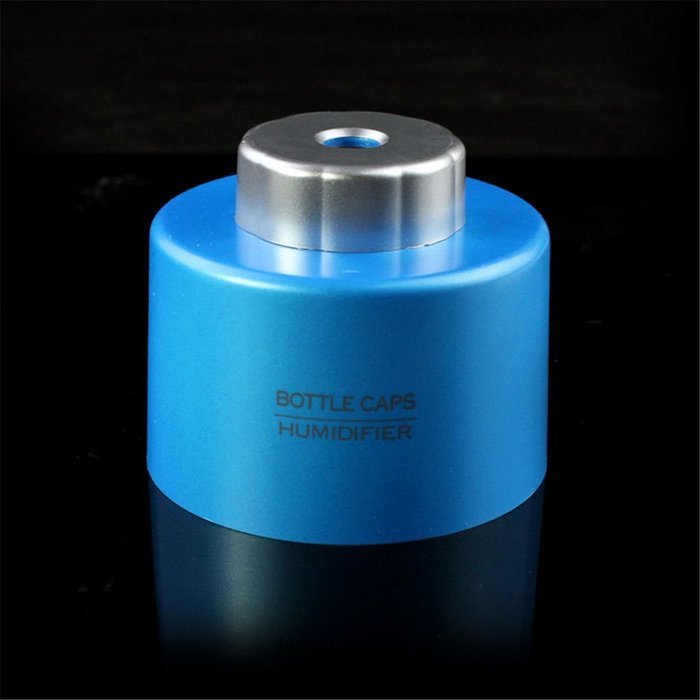 Alonea Portable Mini Bottle Cap Air Humidifier For Office Home Travel Blue (Blue) N2