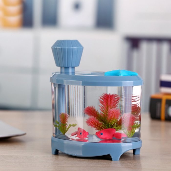 Mini Ultrasonic Fish Tank Mist Humidifier Premium Humidifying Unit with Portable USB Night Light Air Purifier... N4