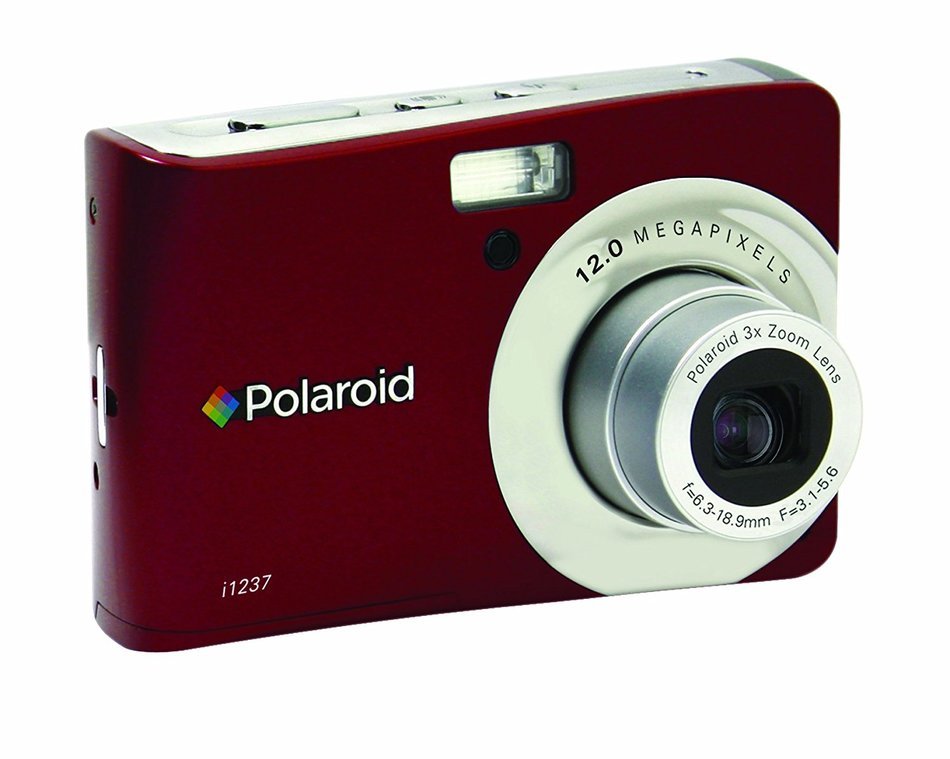 Polaroid CIM-1237R 12 MP Digital Camera with 3x Optical Zoom, Red N4
