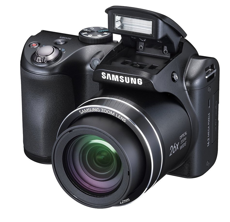Samsung WB100ZBABUS WB100 16.4MP Smart Camera with 26x Optical Zoom and 3-inch LCD in Black N5