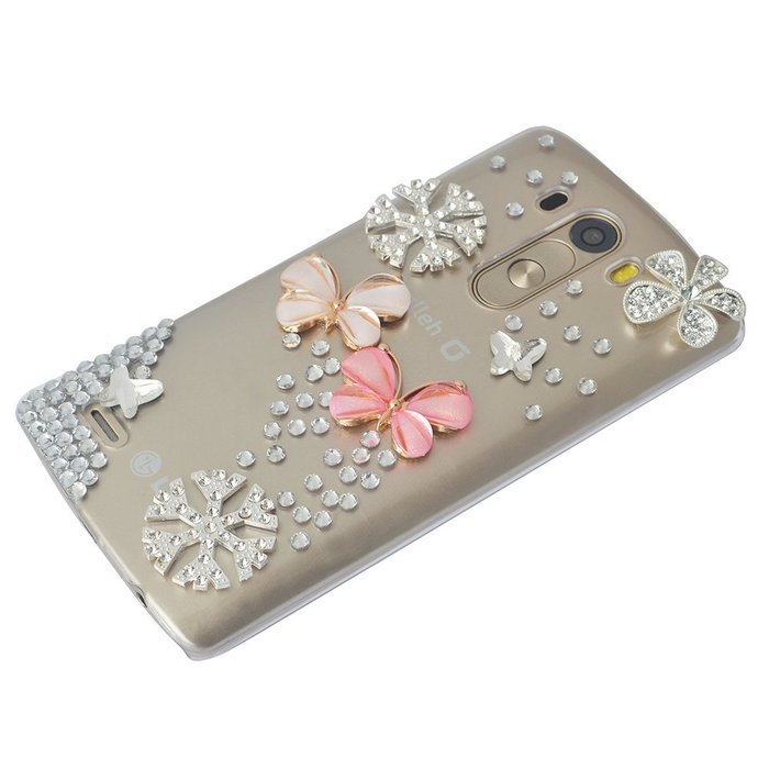 LG Stylus 2 Case,LG G Stylo 2 LS775 Case,Yaheeda Studded Rhinestone Crystal Bling Clear Hard Case Cover for LG... N2