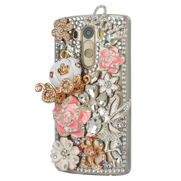 LG Stylus 2 Case,LG G Stylo 2 LS775 Case,Yaheeda Studded Rhinestone Crystal Bling Clear Hard Case Cover for LG... N5