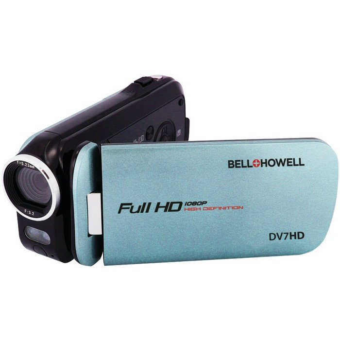 Bell+Howell DV7HD-C Slice2 HD Video Recording Slice2 DV7HD Full 1080p HD Camcorder with Touchscreen and 60x Zoom N8