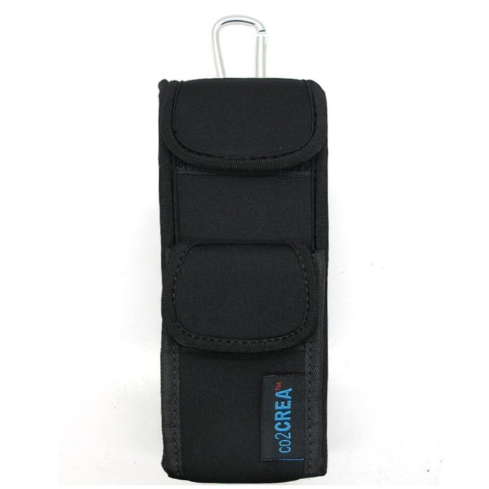 co2CREA(TM) Black Soft Neoprene Carry Travel Case Cover Skin Sleeve Bag with Bicycle/ bike/motorcycle cable tie... N4