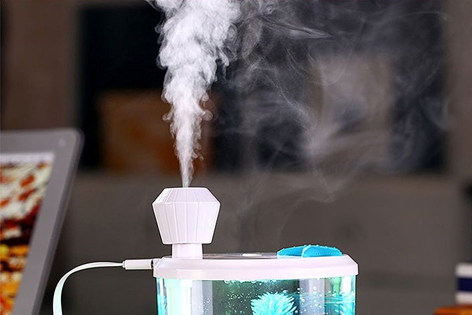 Mystery 460ML Cool Mist Humidifier Purifier Portable USB air Purifier Mist with 7-Color Breathing Night Light...