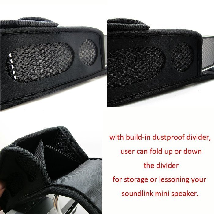 co2CREA(TM) Black Soft Neoprene Carry Travel Case Cover Skin Sleeve Bag with Bicycle/ bike/motorcycle cable tie... N6