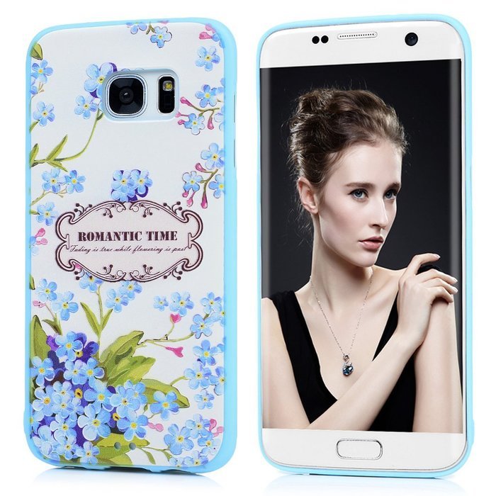 S7 Edge Case,Samsung Galaxy S7 Edge Case - Shockproof TPU Rubber Skin Gel Bumper Case 3D Basso-relievo Cute Colorful... N2