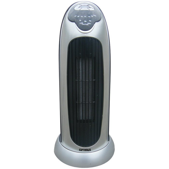 Optimus H-7317 17-Inch Oscillating Tower Heater with Digital Temperature Readout