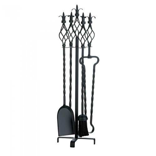FLEUR-DE-LIS FIREPLACE TOOL SET