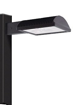 RAB Lighting ALED4T78 Type IV with 8-Inch Pole Mounting Arm Cool Led, Bronze by RAB Lighting