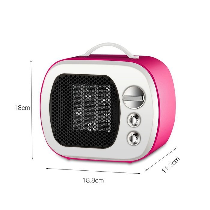 Rubility New Mini Household Warmer Speaker Shape Heater 500w (White) N2