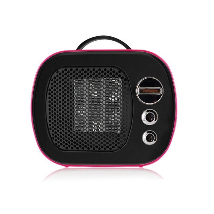 Rubility New Mini Household Warmer Speaker Shape Heater 500w (White) N3