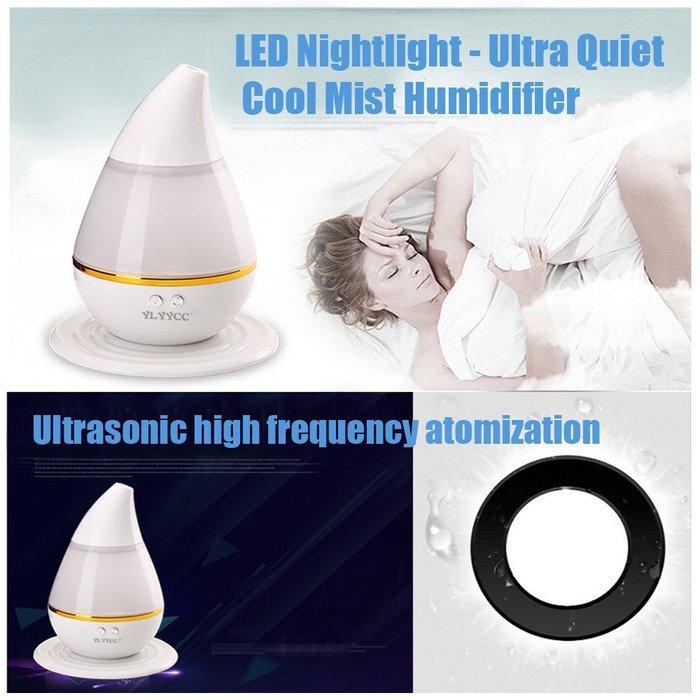 Ylyycc Home/car use mini USB Air Humidifier ultra silent Aromatherapy atomizer with LED color changing light N2