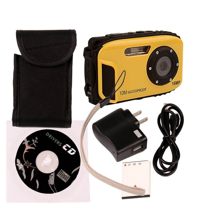 Ckeyin 5.0 Mega Pixels 8X Digital Zoom 10 Meters Waterproof 2.7 inch TFT LCD Digital Camera N6