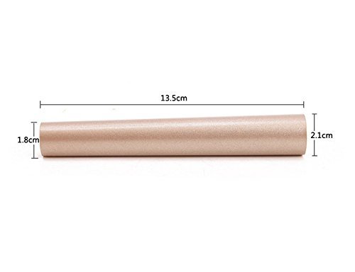 Astra Gourmet 4pcs Nonstick Carbon Steel Round Danish Bread Tube Mold Cannoli Forms, 5.3" x 0.8", Champagne Gold