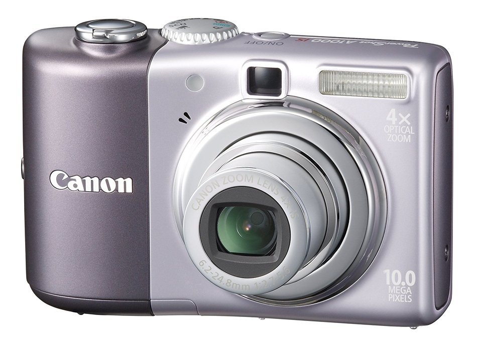 Canon Powershot A1000IS 10MP Digital Camera with 4x Optical Image Stabilized Zoom (Purple) N10