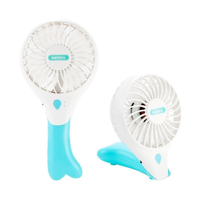 REMAX USB Fan Battery Rechargeable 2200mAh 18650 Mini Electric Fan 4.5h 4 Blades Clip on Desk Silent Blower N5