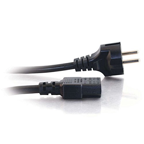 C2G / Cables To Go 03138 14 AWG European Power Cord, Black (2.5 Meters/8.20 Feet) N4