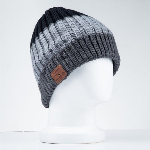Tenergy Wireless Bluetooth Hands-Free Beanie Line Ribbed Knit N13