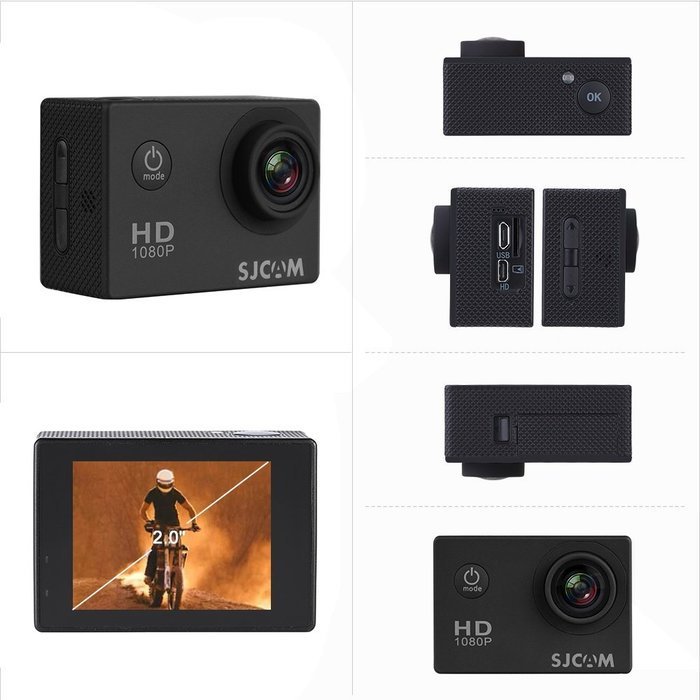 SJCAM SJ4000 2.0" LCD Screen 1080P 30fps Full HD 12MP Waterproof 30M NTK96650 Action Sports Helmet Camera DV 170... N32