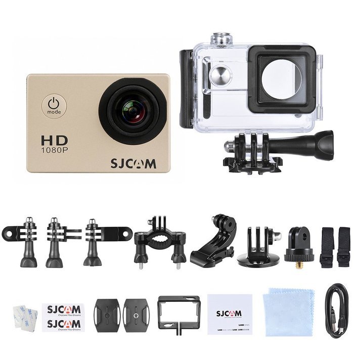 SJCAM SJ4000 2.0" LCD Screen 1080P 30fps Full HD 12MP Waterproof 30M NTK96650 Action Sports Helmet Camera DV 170... N37