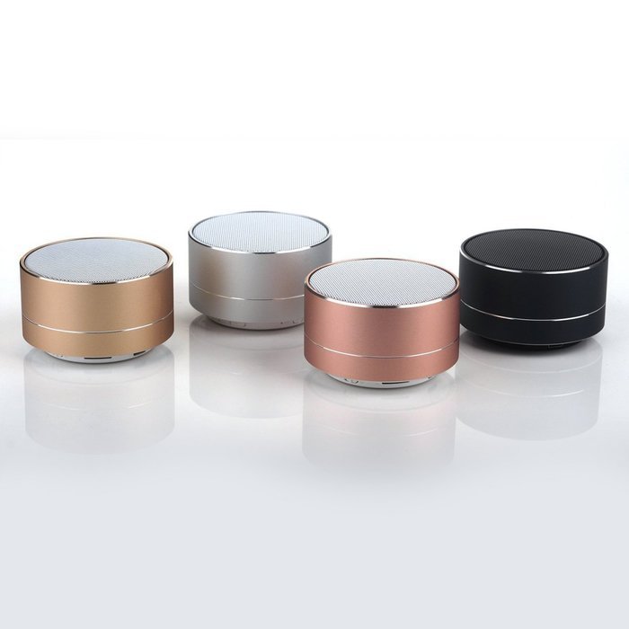 Bluetooth Speaker,Gaosa Small Steel Gun Metal Speaker, Mini Portable Wireless Stereo Speaker for Phone Card N7