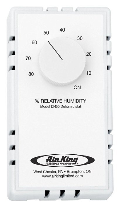 DH55 Dehumidistat Switch White