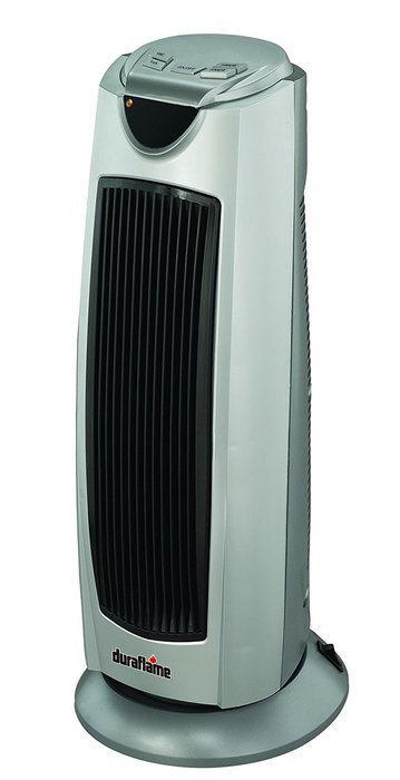 Duraflame DFH-TH-18-TO Portable Electric Oscillating Radiant Ceramic Tower Heater, Gray N2