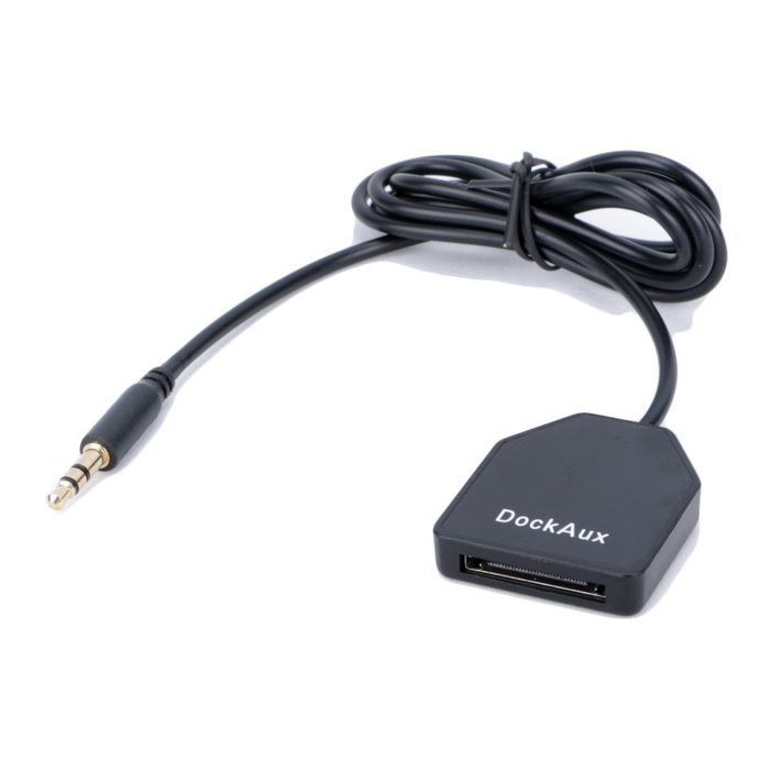 DockAux 30-pin Dock Cable 3.5mm Audio Plug to Ipod Dock Female Adapter Converter Cable for Bose Sounddock