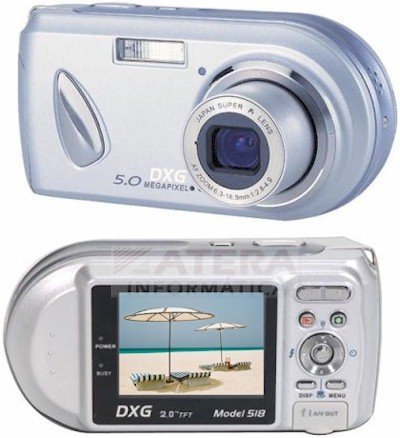 DXG DXG-518S 5.0 MegaPixel Camera with 3x Optical Zoom and 2 Inch LCD (Silver) N2