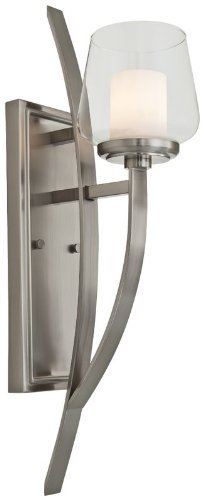 DVI Lighting DVP5427SN-OP Sconce with Opal Glass Shades, Satin Nickel Finish by DVI