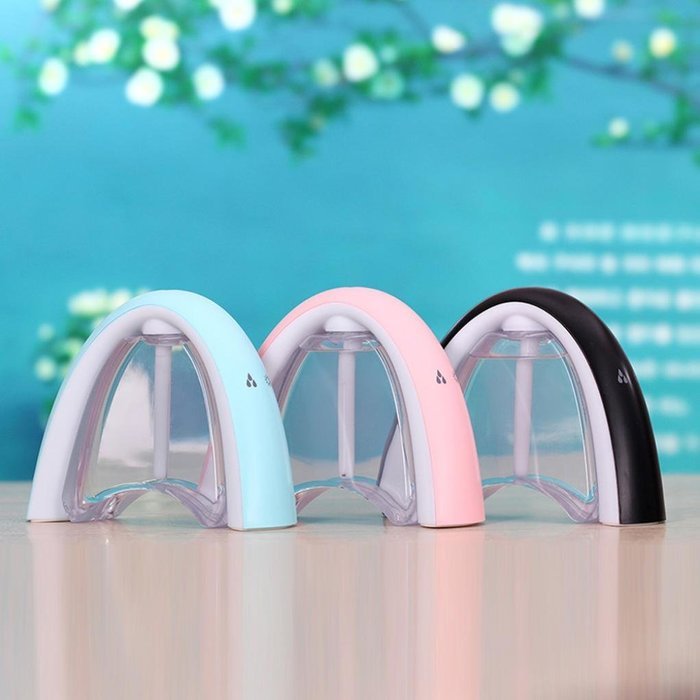 Muangan Muangan 400ml Humidifier Aroma Essential Oil Cool Mist Humidifier with Rainbow Message Board ，Adjustable... N2