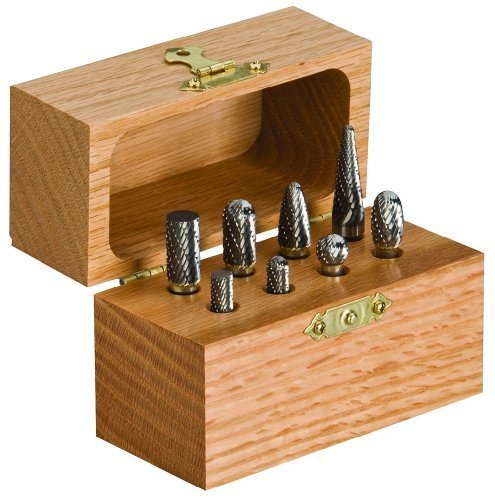 Dynabrade 93350 1/4-Inch Shaft Carbide Burr Kit, 8-Piece, Silver by Dynabrade