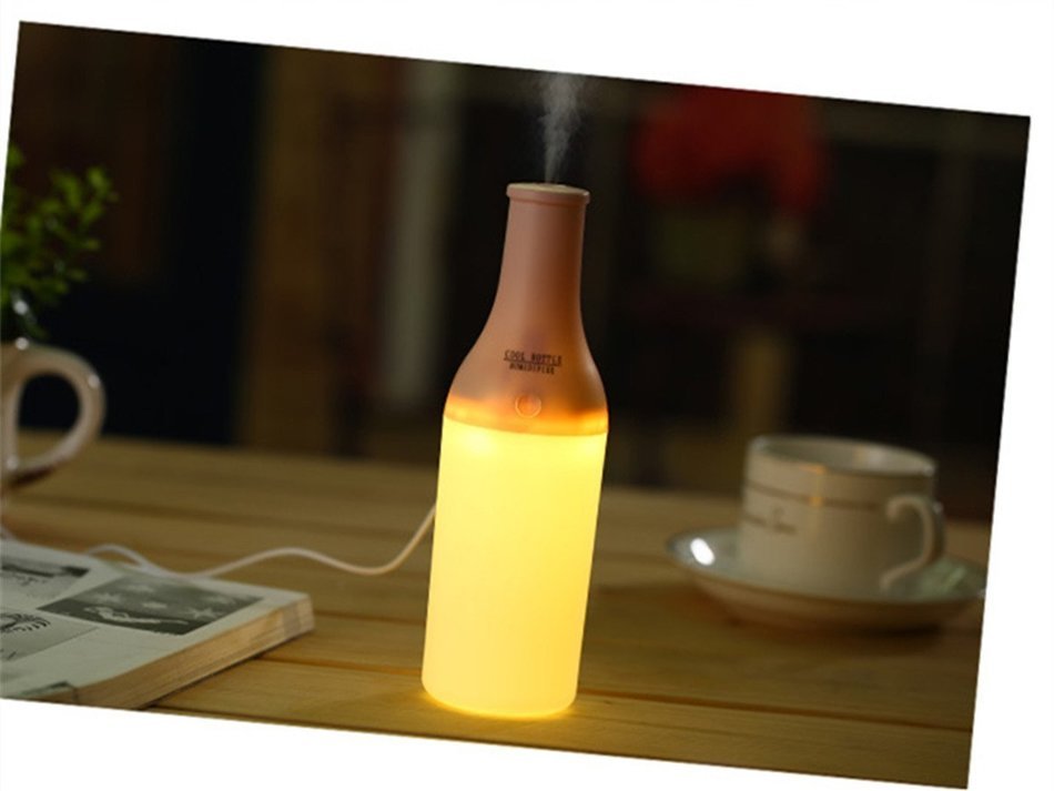 Missley usb Budweiser Humidifier Night light Small size for office living room car (Purple) N4