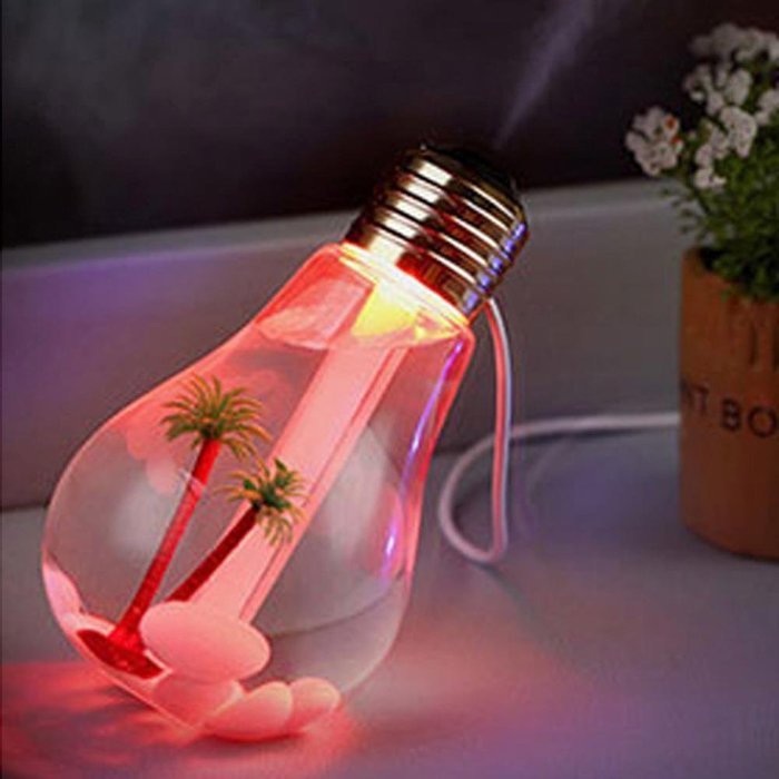 DZT1968 Lamp Humidifier Home Aroma LED Humidifier Air Diffuser Purifier Atomizer (Gold)