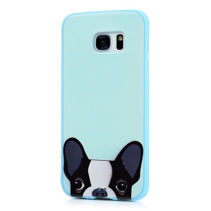 S7 Edge Case,Samsung Galaxy S7 Edge Case - Shockproof TPU Rubber Skin Gel Bumper Case 3D Basso-relievo Cute Colorful... N4