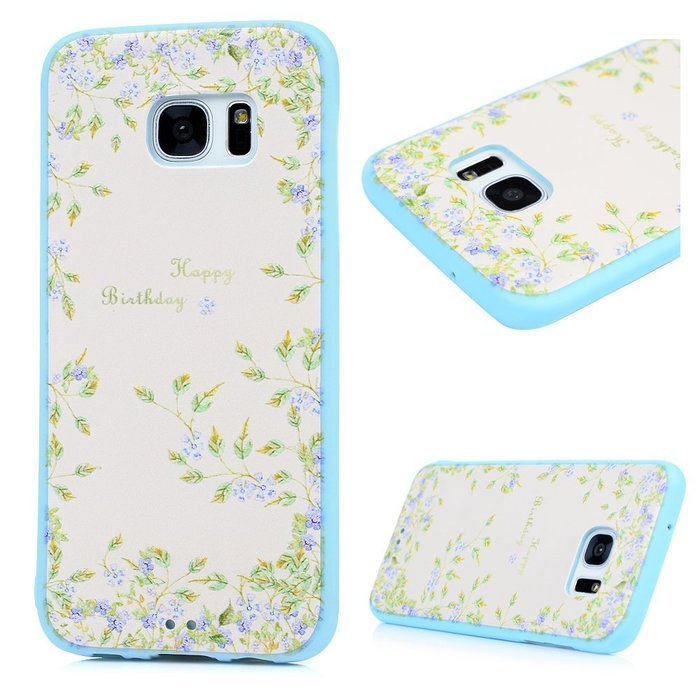 S7 Edge Case,Samsung Galaxy S7 Edge Case - Shockproof TPU Rubber Skin Gel Bumper Case 3D Basso-relievo Cute Colorful... N5