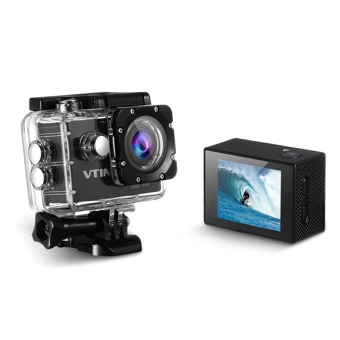Vtin 2.0 Inch 1080P HD Waterproof Sports Action Camera DV Camcorder Kit with 170 Degree Wide Angle Lens and 16... N6