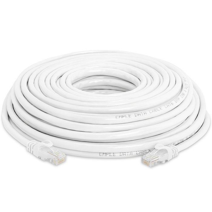 Cmple - CAT 6 500MHz UTP ETHERNET LAN NETWORK CABLE - 100 FT Gray N95