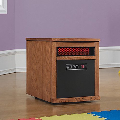 Best Upright Kid Pet Safe Adjustable Thermostat Portable Quartz Infrared Space Heater Home Office- Perfect Lightweight...