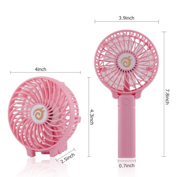 D-FantiX Portable Mini USB Fan Rechargeable Personal Handheld Fan Foldable Battery Operated / USB Powered for... N2